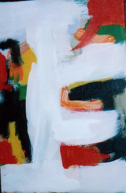 Ramon Menocal. Discursos tropicales #4. Acrylic canvas. 14” x 20”. 2003