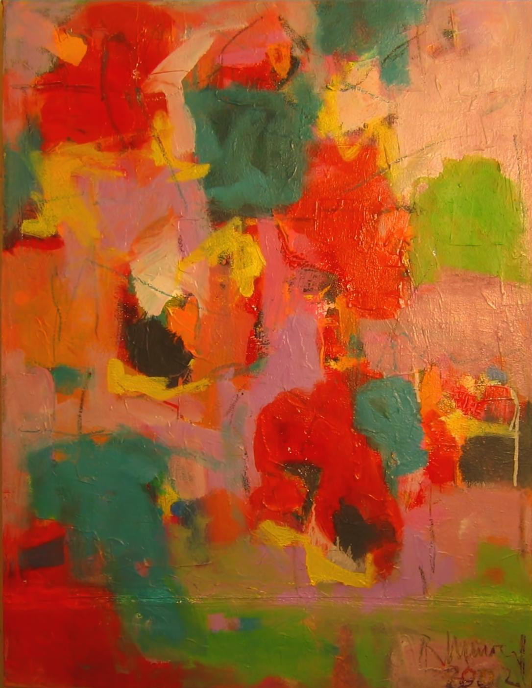 Ramon Menocal. Discursos tropicales. Acrylic canvas. 36” x 26”. 2002