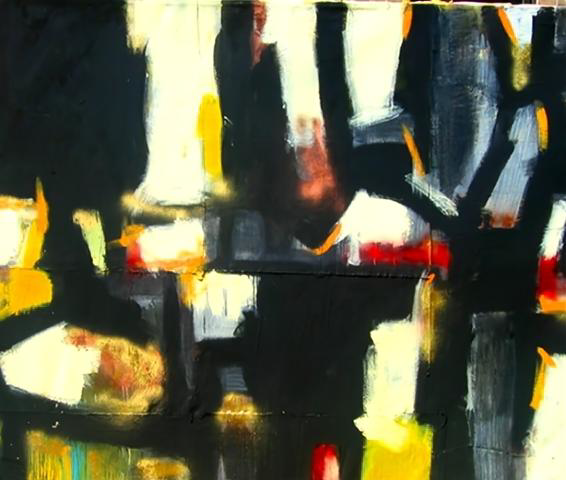Ramon Menocal. Los contornos del mundo, #1. Acrylic canvas. 76” x 94”. 2004