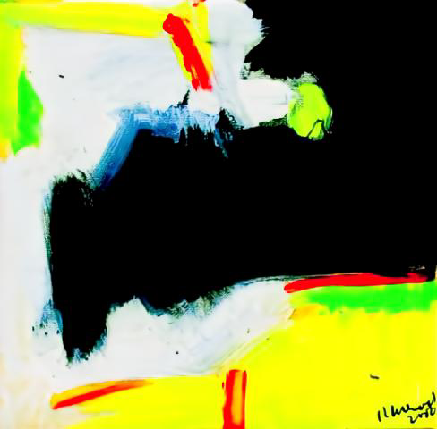 Ramon Menocal. Los contornos del mundo, #3. Acrylic canvas. 12” x 12”. 2006