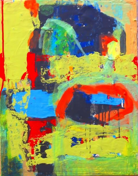 Ramon Menocal. Los contornos del mundo, #8. Acrylic canvas. 20” x 16”. 2006