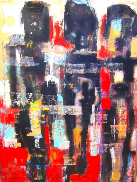 Ramon Menocal. Los contornos del mundo, #14. Acrylic canvas. 60” x 47.05”. 2006