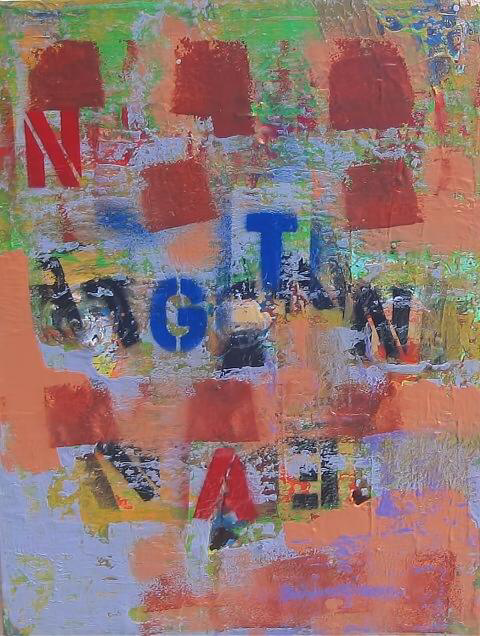 Ramon Menocal. Los contornos del mundo, #18. Acrylic canvas. 10” x 14”. 2007