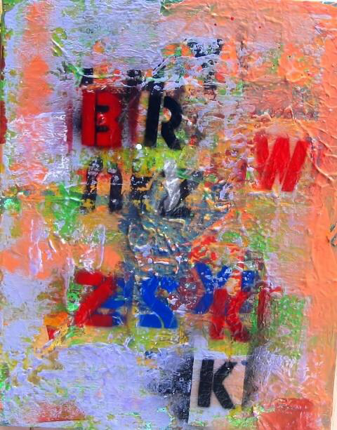 Ramon Menocal. Los contornos del mundo, #19. Acrylic canvas. 10” x 14”. 2007