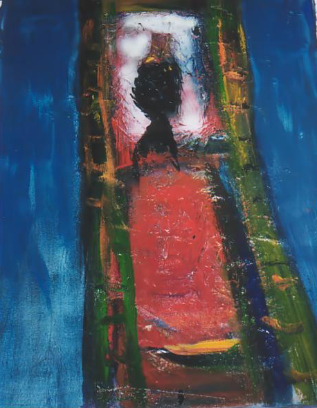 Ramon Menocal. Los infinitos rostros de Dios, # 18. Acrylic canvas. 39 x 28. 2000