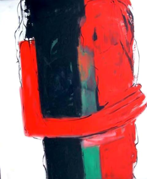 Ramon Menocal. Morfología corporales, #5. Acrylic canvas. 60.05 x 50. 2002