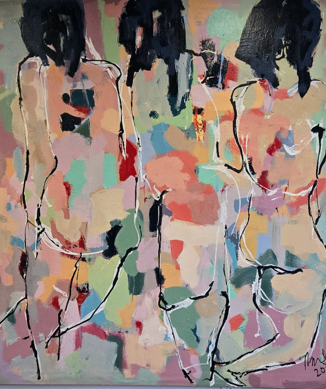 Ramon Menocal. Naturaleza Humana #3. 64”x70”. Acrylic canvas. 2024