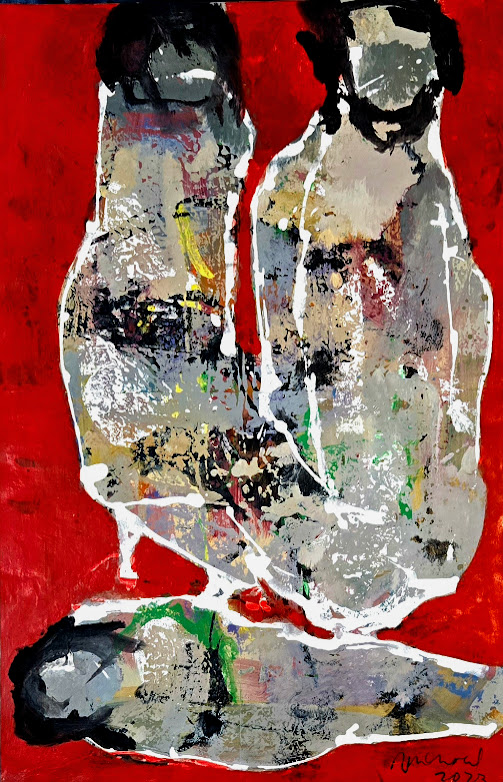Ramon Menocal. Naturaleza humana #5. 28”x 22”. Mixed media paper. 2024
