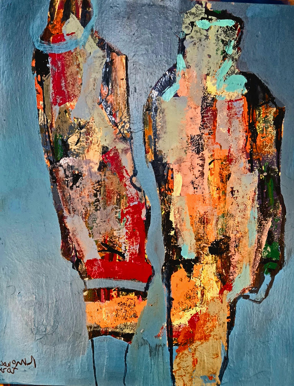 Ramon Menocal. Naturaleza humana #5. 32” x 24”. Mixed media paper. 2025