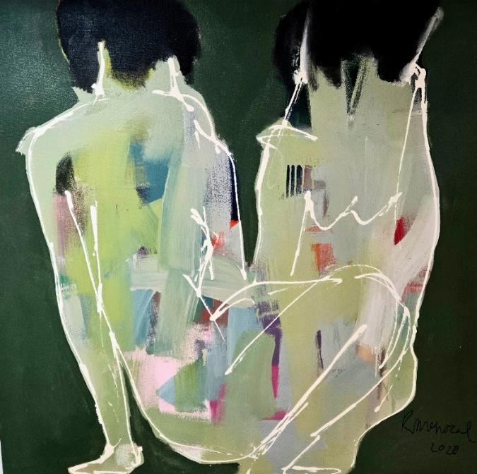 Ramon Menocal. Naturaleza humana #6. 48”x 48”. Acrylic canvas. 2020