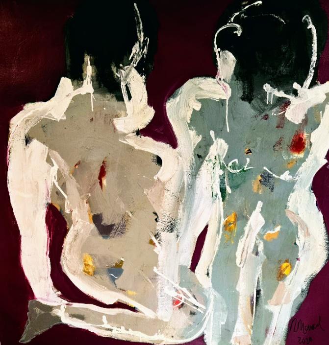 Ramon Menocal. Naturaleza humana # 7. 54.5” x 54.5”. Acrylic canvas. 2020