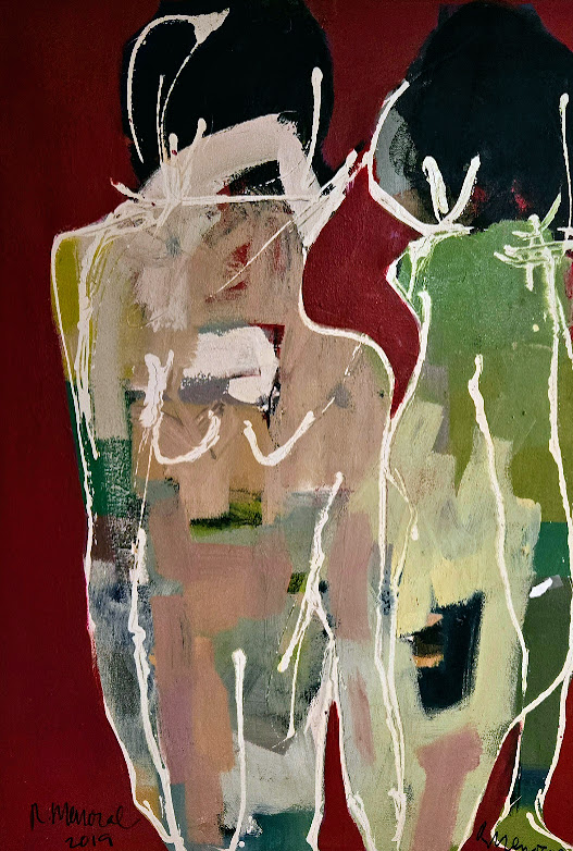 Ramon Menocal. Naturaleza humana #8. 50.5” x 35.5”. Acrylic canvas. 2023