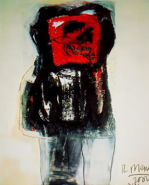 Ramon Menocal. Poemas a la Habana # 2. Acrylic paper. 35 x 29. 2004