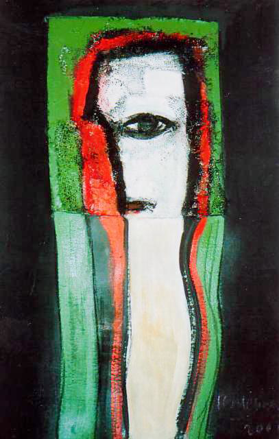 Ramon Menocal. Poemas a la Habana # 4. Collage paper. 35 x 29. 2004