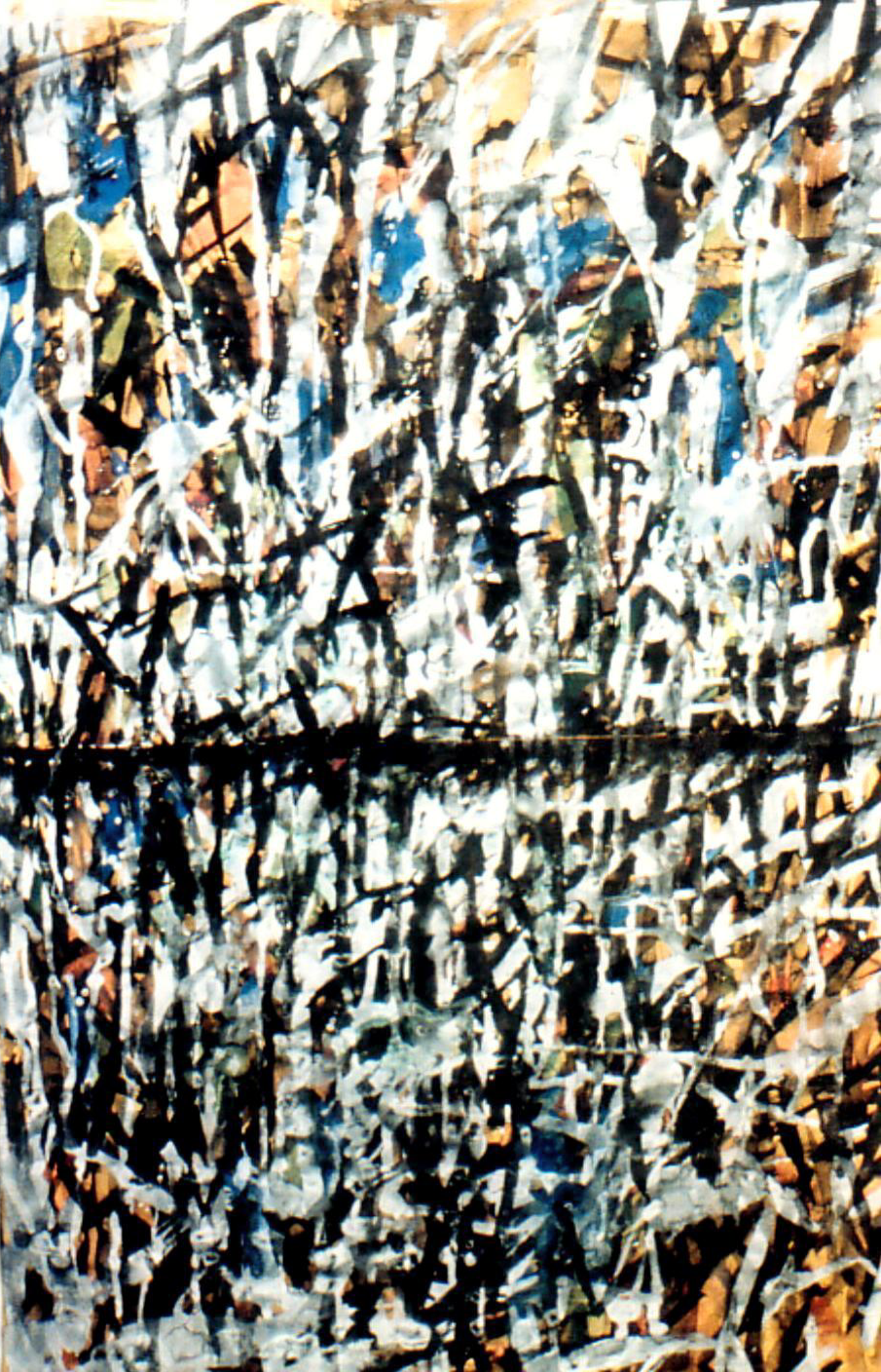 Ramon Menocal. Reflejos. Mixed media paper. 35 x 23. 1997