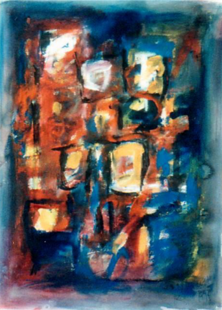 Ramon Menocal. Untitled # 2. Acrylic paper. 25 x 10. 1997