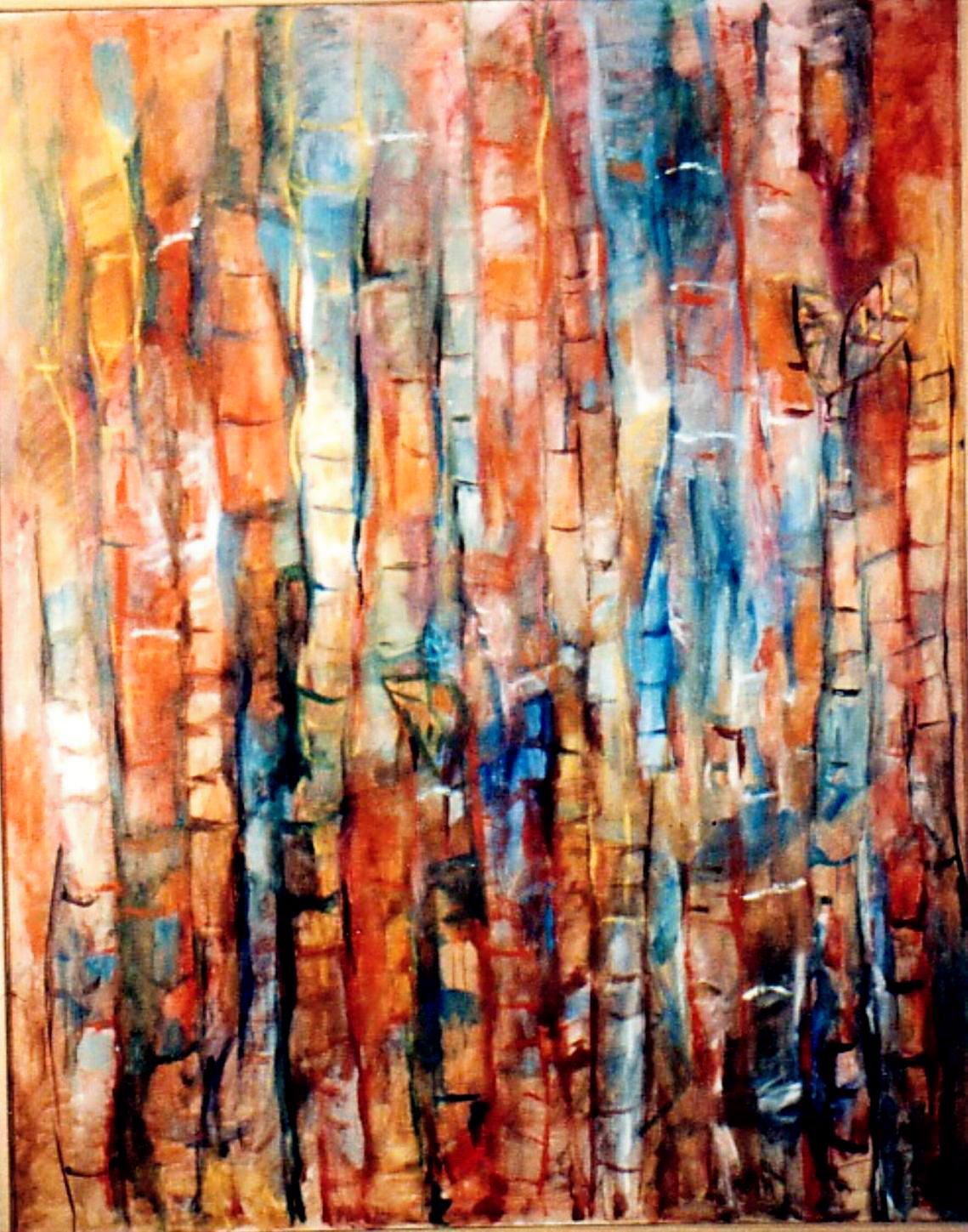 Ramon Menocal, Cañaveral #2. Mixed media paper. 60” x 48”. 1997