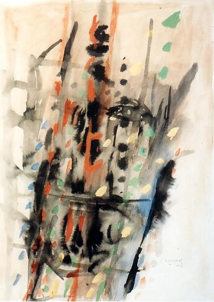 Ramon Menocal, Untitled #2. Watercolor paper. 29.05” x 21.05”. 1995
