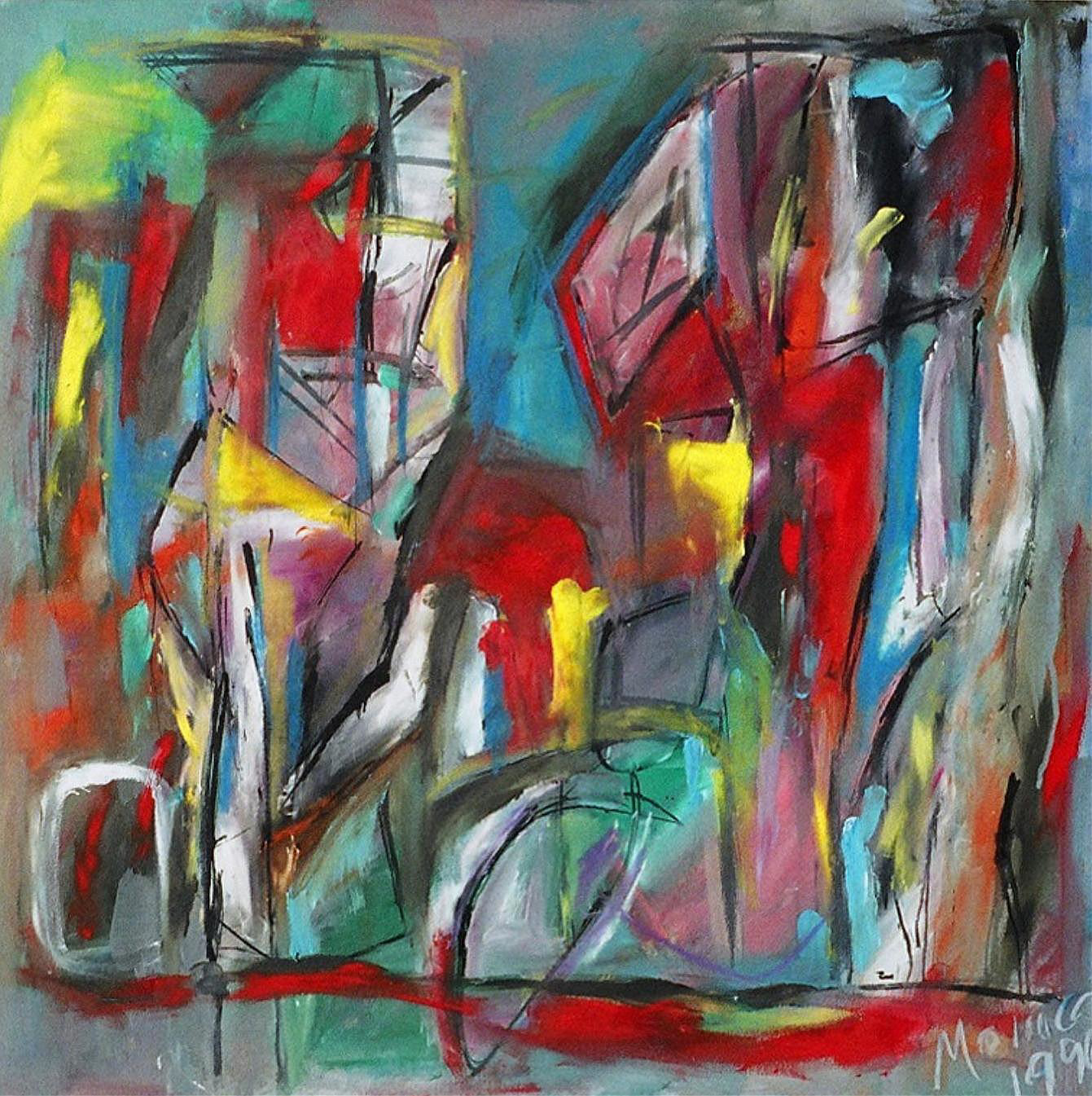 Ramon Menocal, Untitled #5. Acrylic canvas. 42” x 39”. 1997