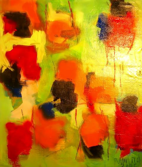 Ramon Menocal, Inner worlds #8. Mixed media canvas. 36” x 30”. 2005
